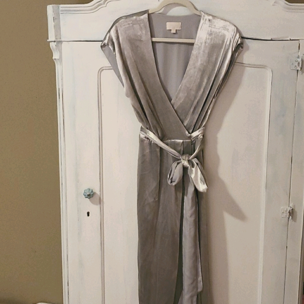 J CREW COLLECTION velvet wrap dress,  6
